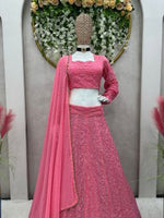 Barbie Lucknowi Lehngha choli with Dupata-JOSHINDIA - Joshindia