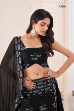 Gorgeous Black Color Lehenga Choli Online - Joshindia