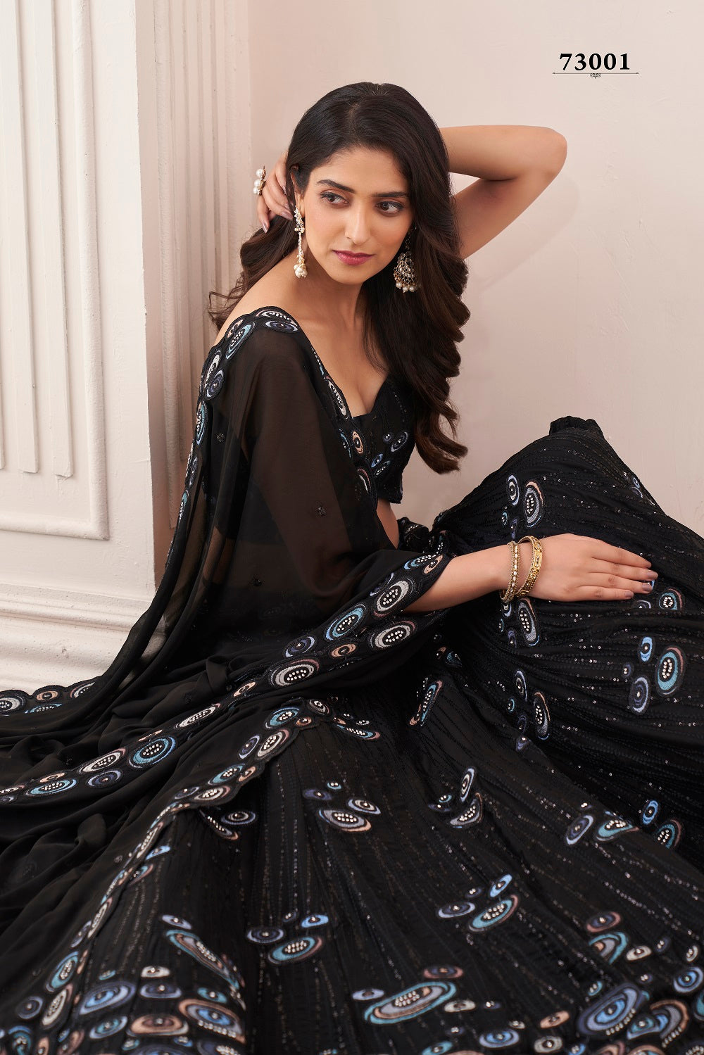 Gorgeous Black Color Lehenga Choli Online - Joshindia