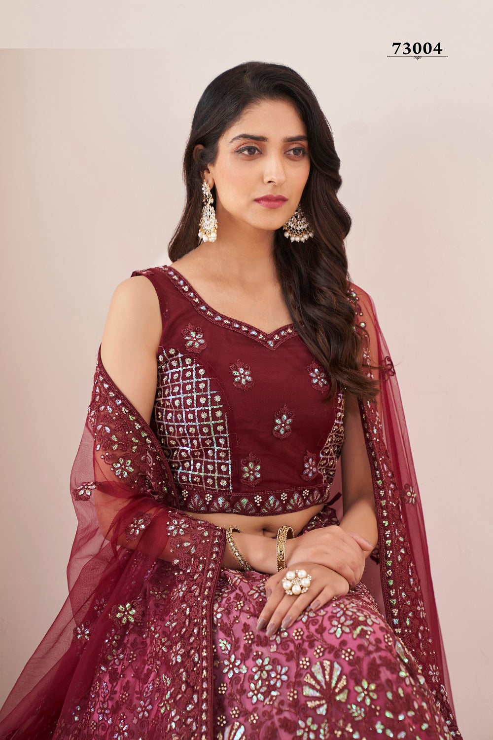 Trendy Burgundy Designer Lehenga Choli At Best Price - Joshindia