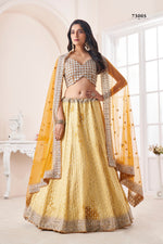 Fabulous Yellow Color Lehenga Choli For Wedding - Joshindia