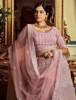 Buy Latest Indian Designer Pink Lehenga Cholis Online - Joshindia
