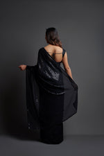 Buy Black Sequin Saree online at Best Prices in India - Joshindia