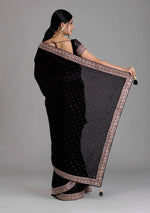 Black Saree - Black Designer Sarees Online - JOSHINDIA - Joshindia