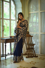 Buy Trendy Blue Saree Online in India - JOSHINDIA - Joshindia