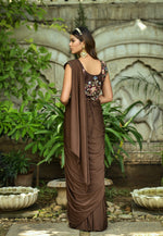 Buy Chocolate Saree Online In India - JOSHINDIA - Joshindia