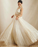 White Color Designer Georgette Lehenga Choli