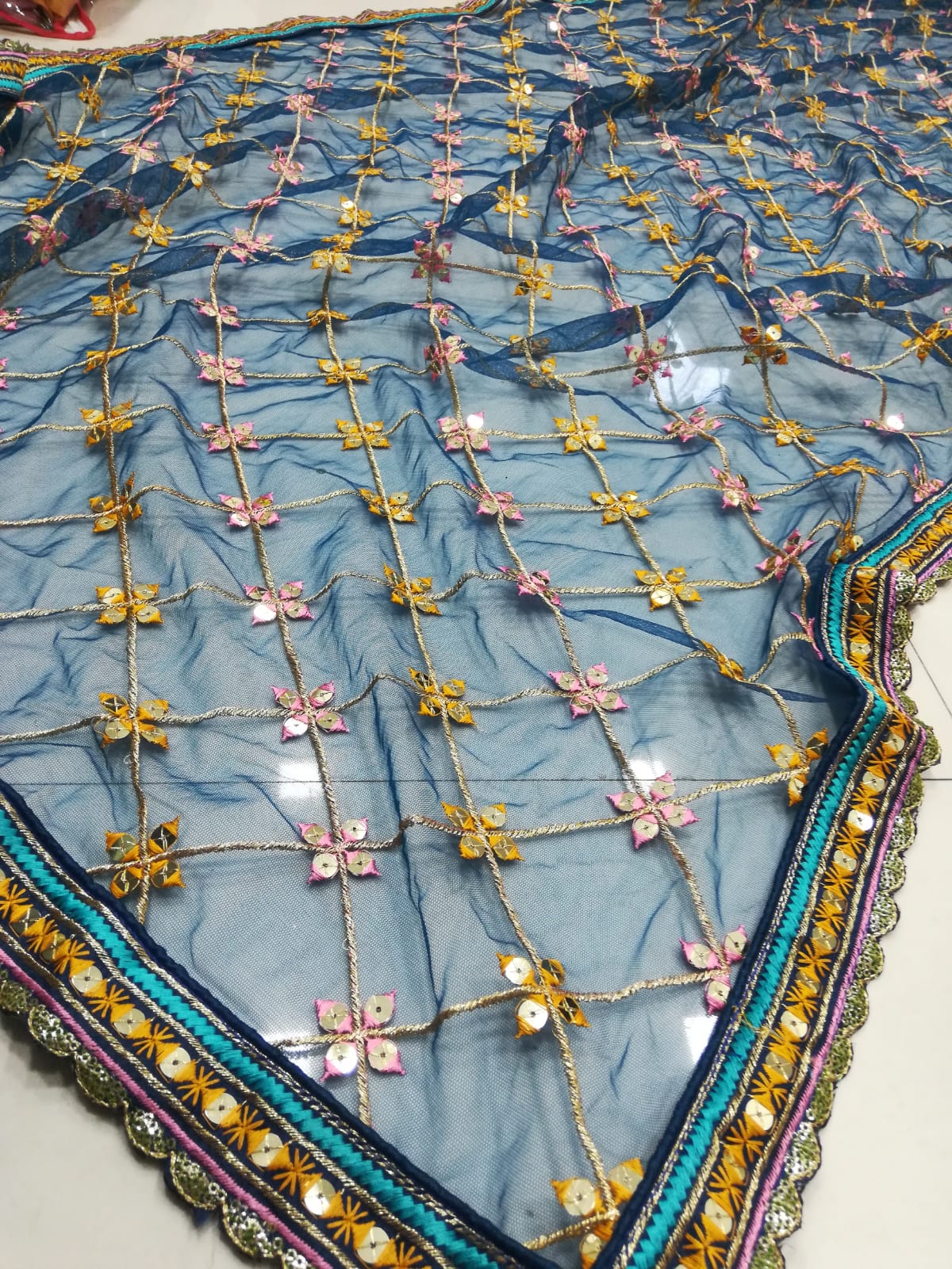 Blue Color Embroidered Designer Lehenga Choli