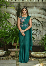 Buy Trendy Green Saree Online in India - JOSHINDIA - Joshindia