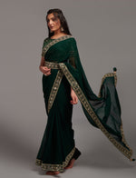 Green Saree - Buy Latest Green Colour Sarees Online - JOSHINDIA - Joshindia