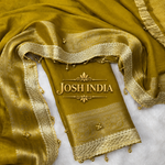 VIRAL- 2Fancy Chiffon Saree Ghungroo Hand Work Moti Lace with Blouse