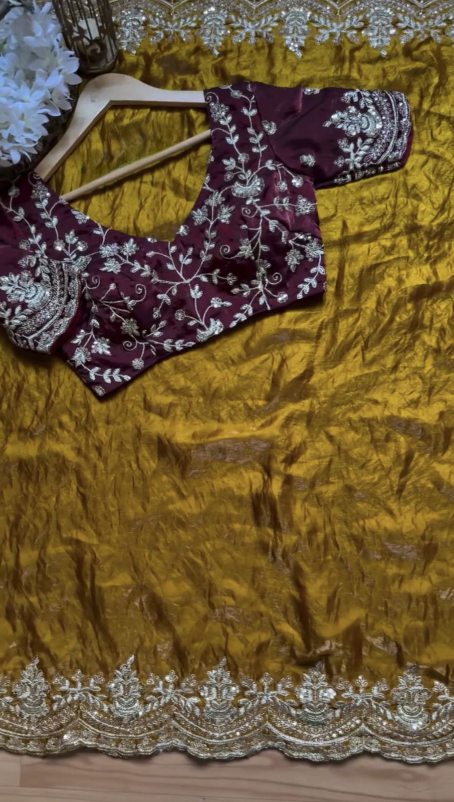 Yellow Color Designer Party Wear Saree