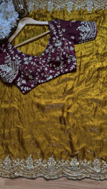 Yellow Color Designer Party Wear Saree