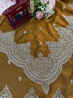 Yellow Color Chiffon Designer Party Wear Saree
