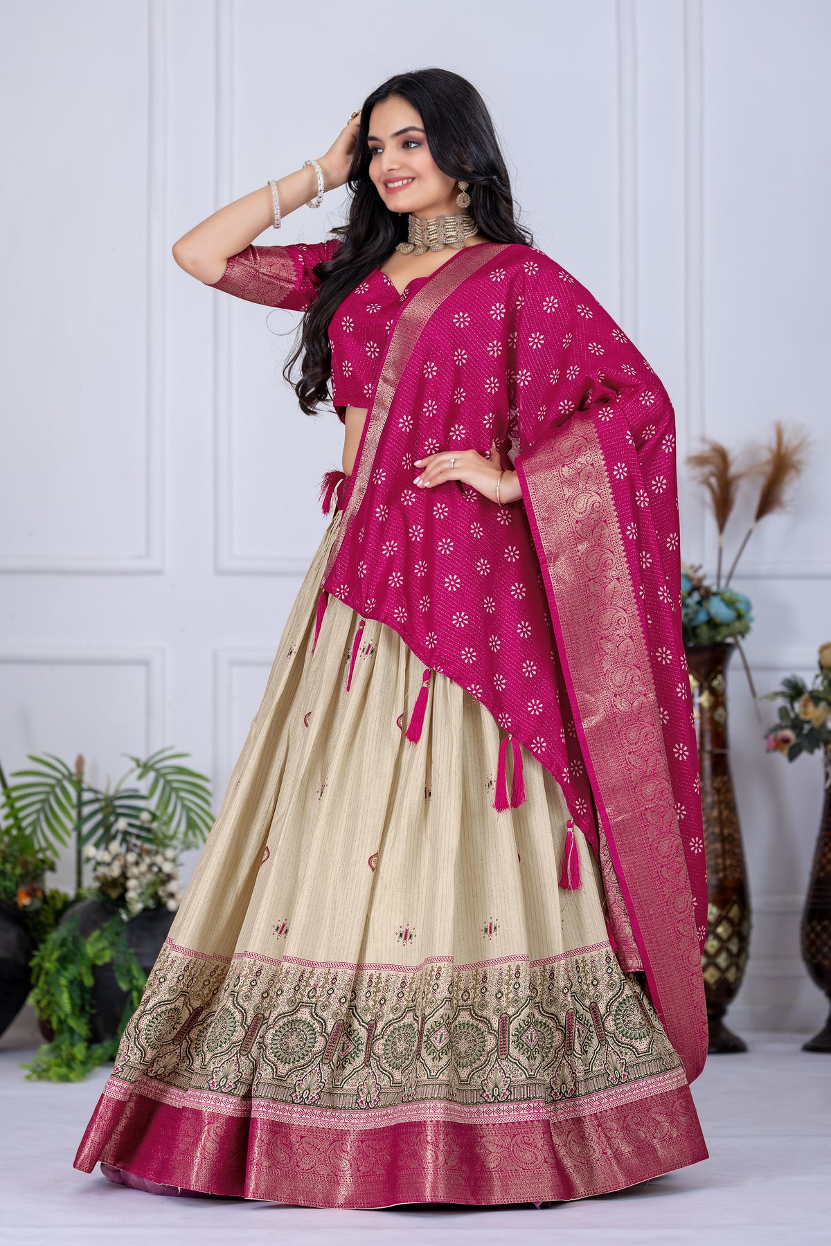 Pink Color Designer Lehenga Choli