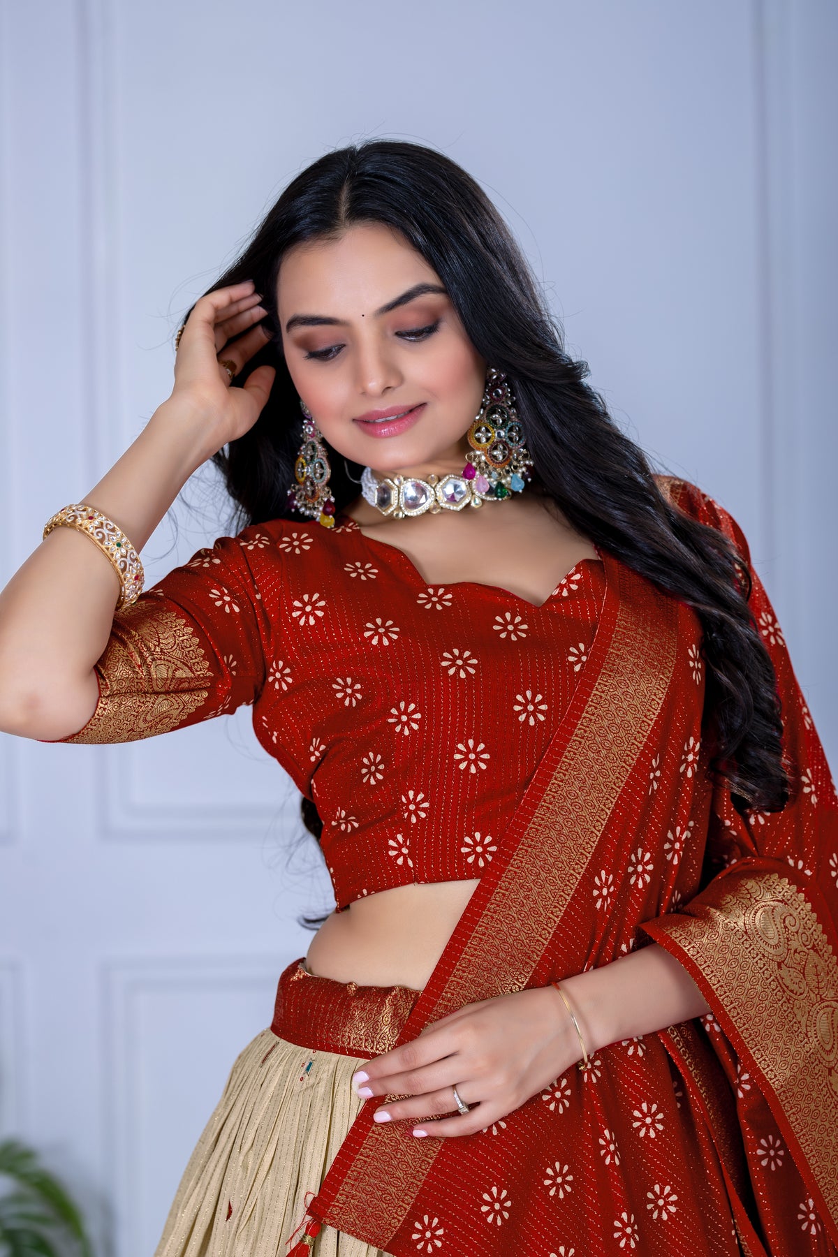 Maroon Color Designer Lehenga Choli