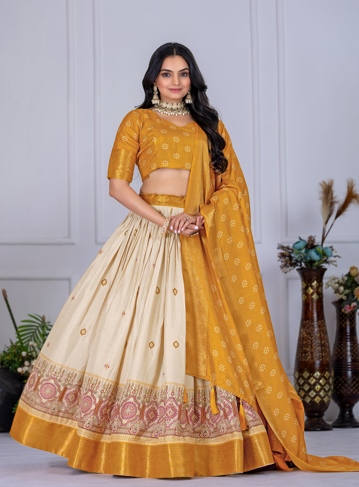 Yellow Color Designer Lehenga Choli