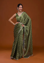 Buy Indian Mehendi Sarees Online - JOSHINDIA - Joshindia