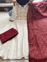 Buy Most beautiful White Color Designer Kurta Set For Summer - Joshindia
