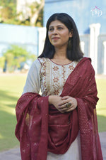 Buy Most beautiful White Color Designer Kurta Set For Summer - Joshindia
