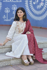 Buy Most beautiful White Color Designer Kurta Set For Summer - Joshindia