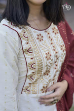 Buy Most beautiful White Color Designer Kurta Set For Summer - Joshindia