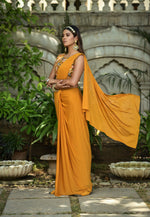 Buy Mustard Saree online in India - JOSHINDIA - Joshindia