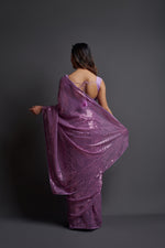 Buy Onion Colore Beautiful Sequency Work Saree - Joshindia