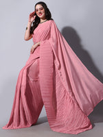 Buy Trendy Peach Saree Online in India - JoshIndia - Joshindia