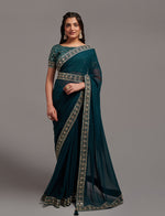 Amazing Solid Pure Silk Saree With Blouse Piece - JOSHINDIA - Joshindia