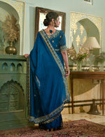 Buy Trendy Navy Blue Saree Online in India - Joshindia