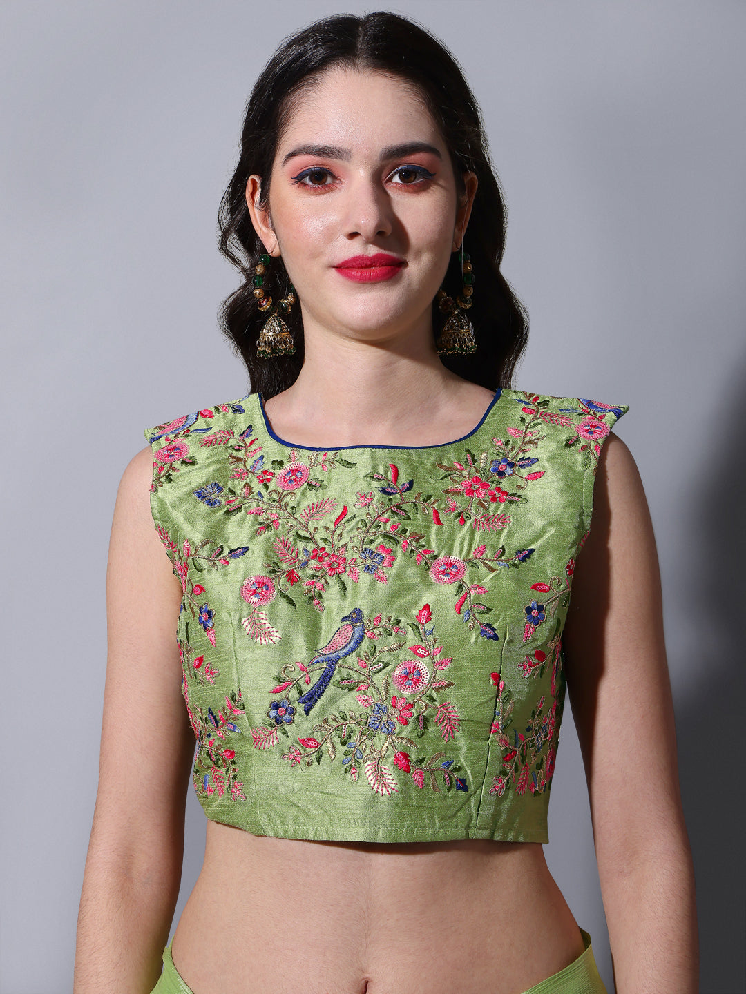 Buy Pista Green Saree Online In India - JOSHINDIA - Joshindia