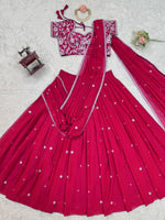 Designer Pink Color Ready To Wear Lehenga Saree