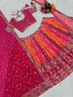 Pink and Orange Color Royal Style Lehenga Choli