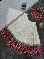 Red And White Color Designer Lehenga Choli