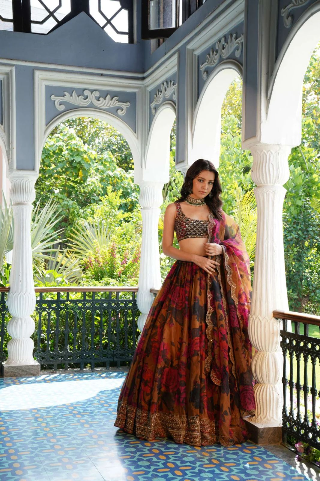 Multi Color Digital Printed Designer Lehenga Choli