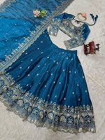 Navy Blue Color Designer Lehenga Choli
