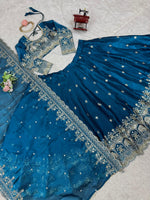 Navy Blue Color Designer Lehenga Choli