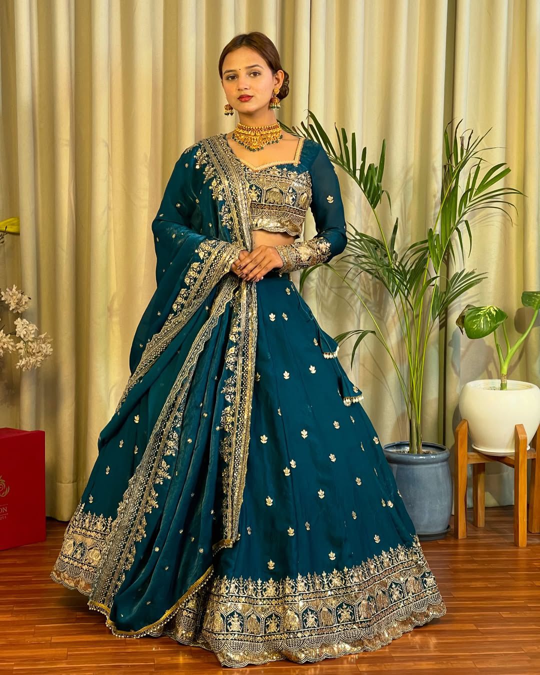 Navy Blue Color Designer Lehenga Choli