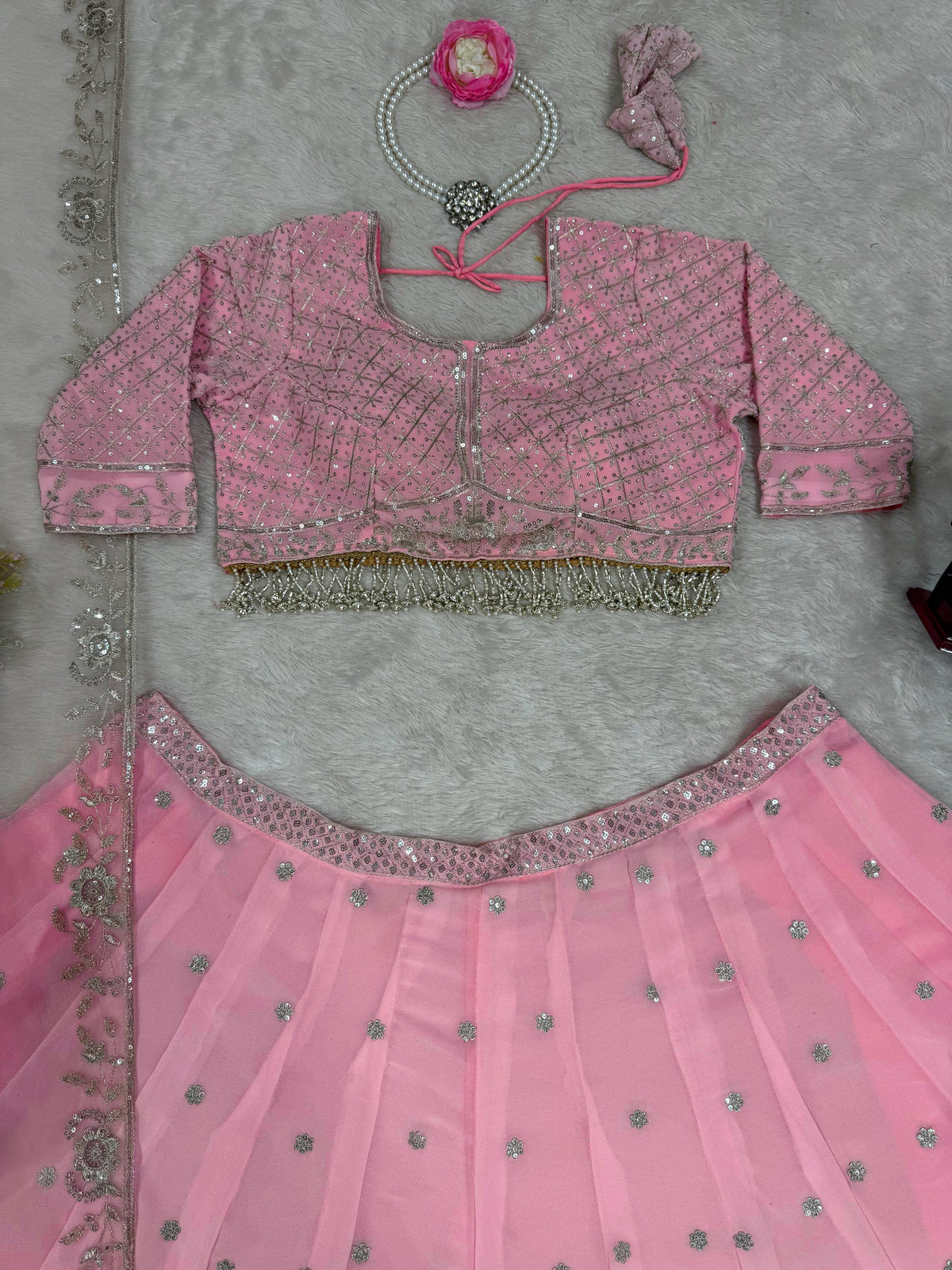 Baby Pink Color Designer Lehenga Choli