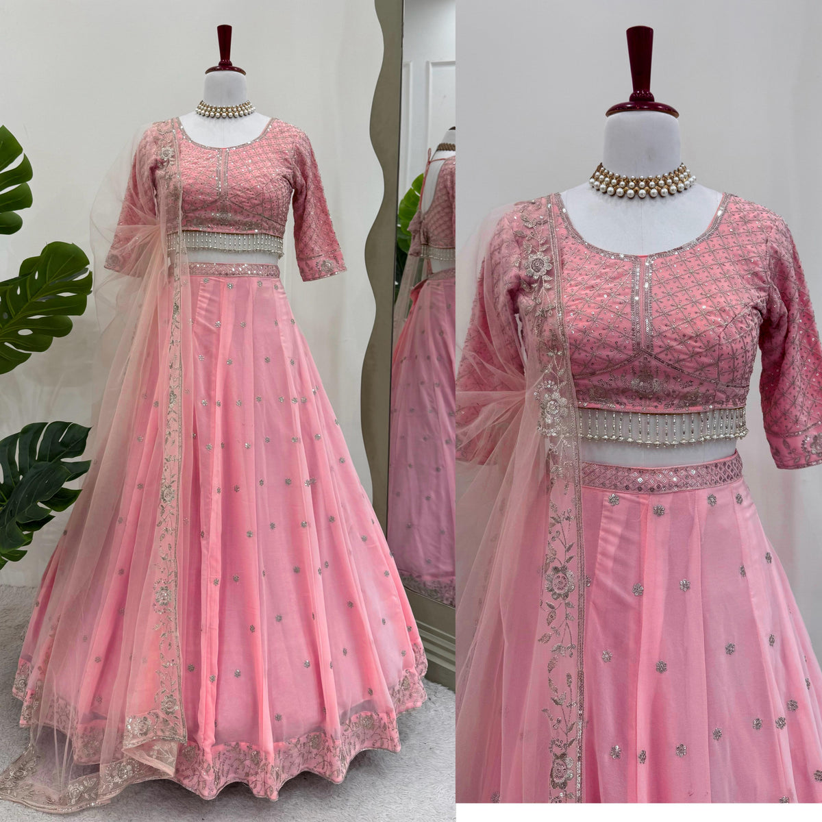 Baby Pink Color Designer Lehenga Choli