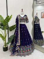 Royal Blue Color Designer Traditional Lehenga Choli