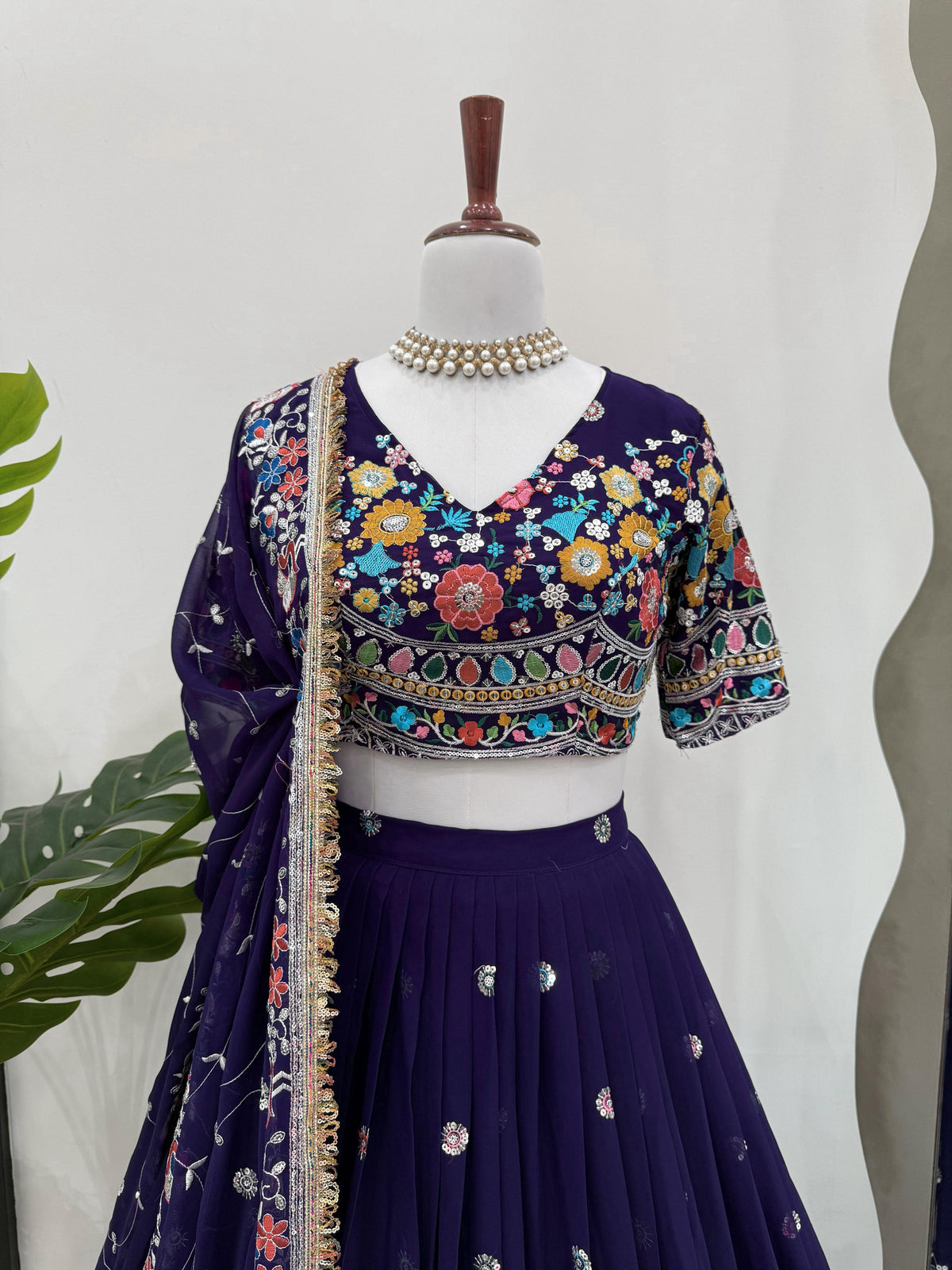 Royal Blue Color Designer Traditional Lehenga Choli