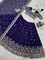 Royal Blue Color Designer Traditional Lehenga Choli