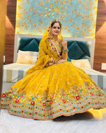 Yellow Designer Color Party Wear Lehenga Choli