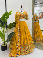 Yellow Designer Color Party Wear Lehenga Choli