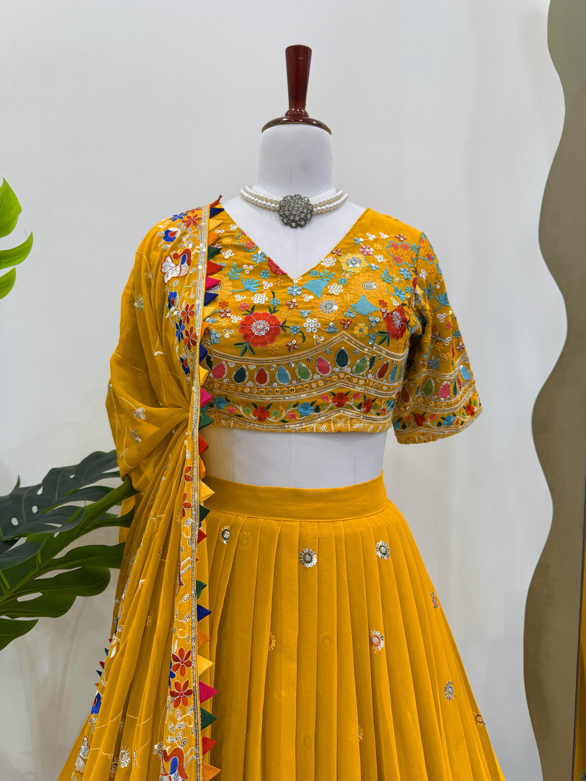 Yellow Designer Color Party Wear Lehenga Choli