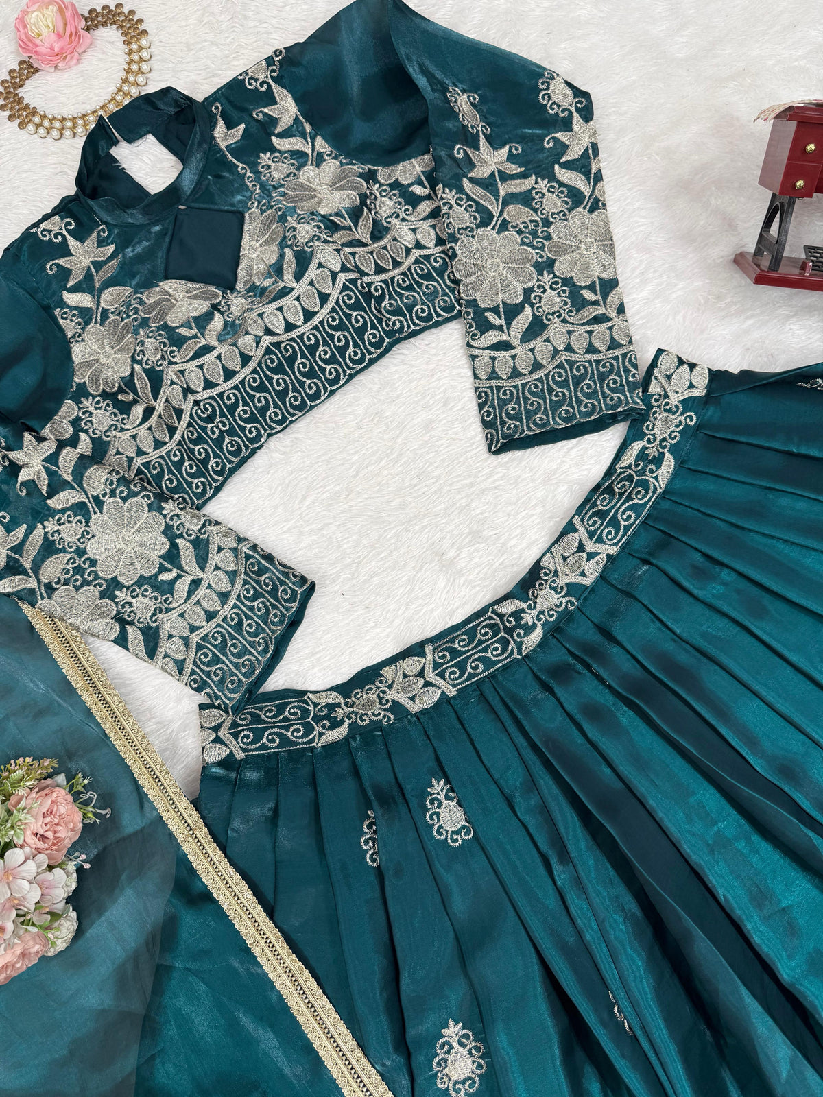 Heavy Boutique Designer Embroidered Lehenga Choli