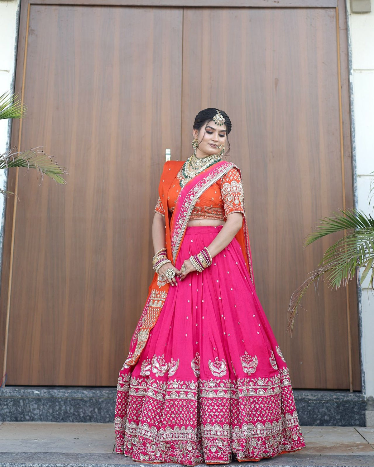 Pink Color Party Wear Designer Lehenga Choli