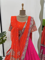Pink Color Party Wear Designer Lehenga Choli